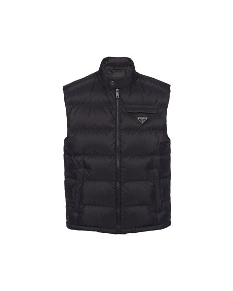 prada sleeveless jacket|Prada nylon jacket women's.